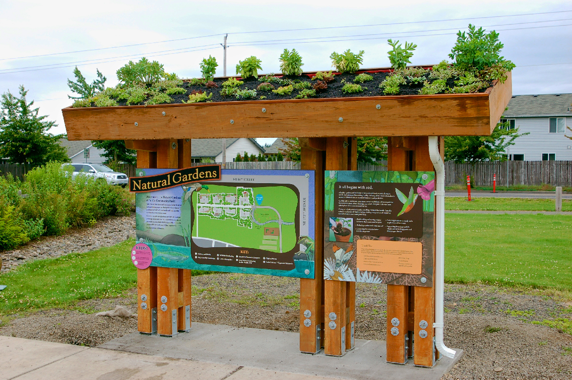 Pacific Community Park Natural Gardens Signage